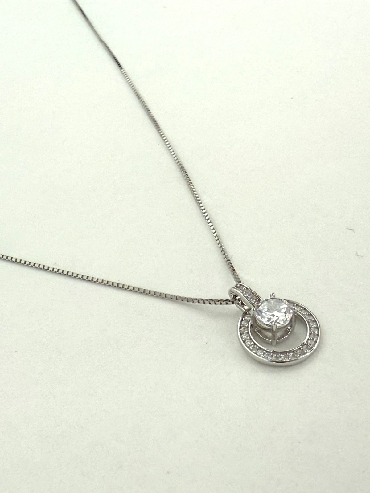 Collar Plata 925 punto de Luz Circle