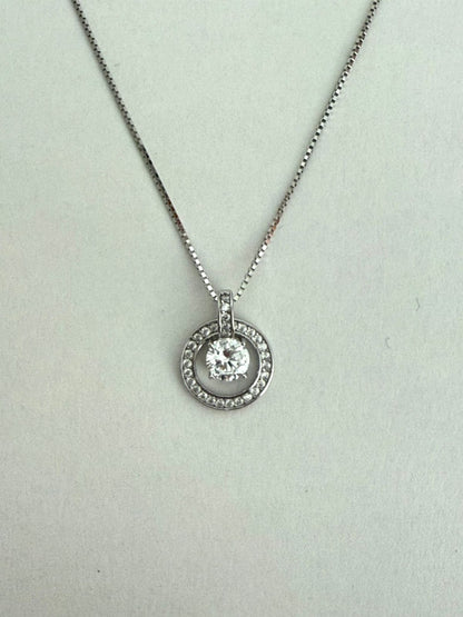 Collar Plata 925 punto de Luz Circle