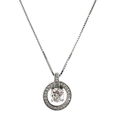 Collar Plata 925 punto de Luz Circle