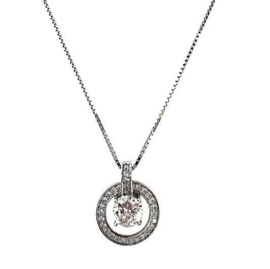 Collar Plata 925 punto de Luz Circle