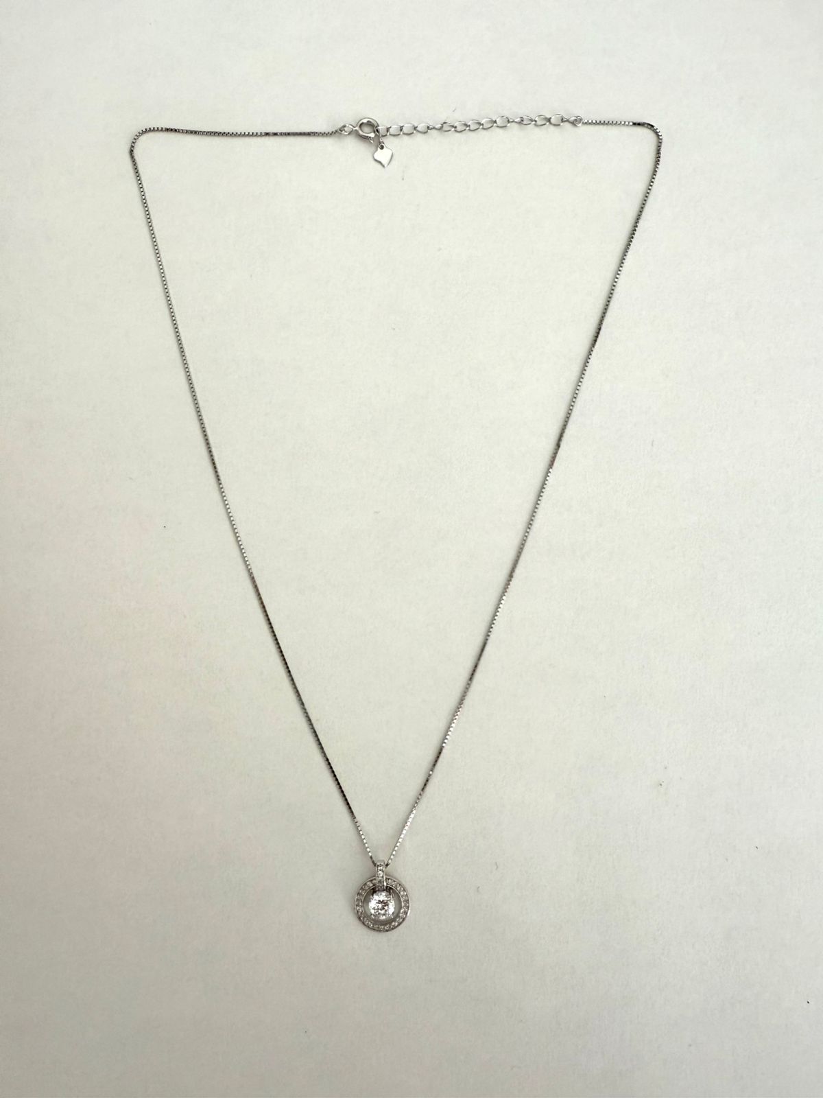 Collar Plata 925 punto de Luz Circle