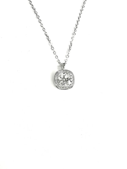 Collar Plata 925 Gran Punto de luz y Zirconias