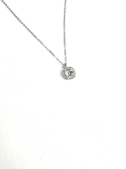Collar Plata 925 Gran Punto de luz y Zirconias