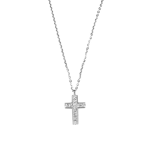 Collar Plata 925 Cruz de Zircon