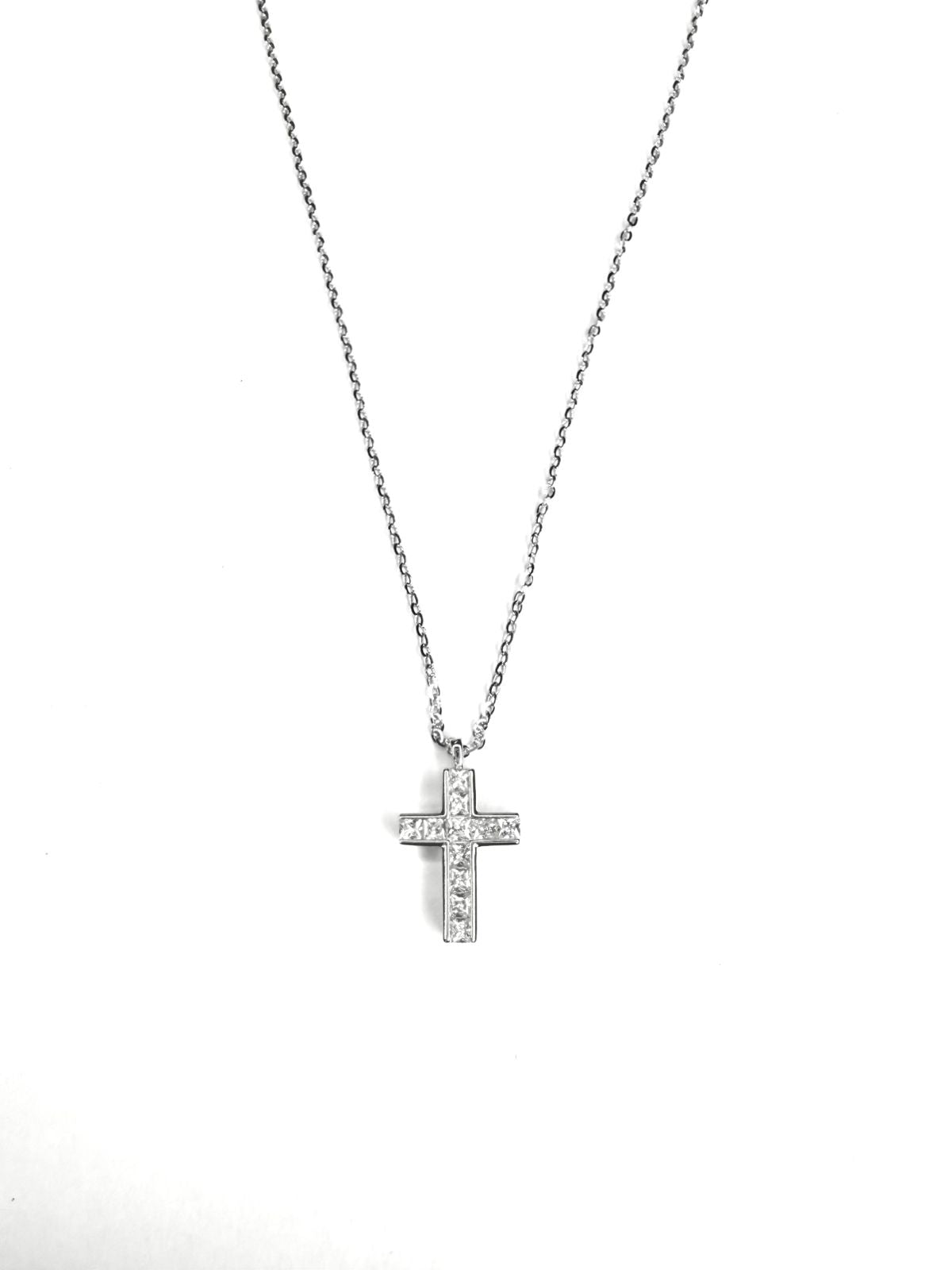Collar Plata 925 Cruz de Zircon