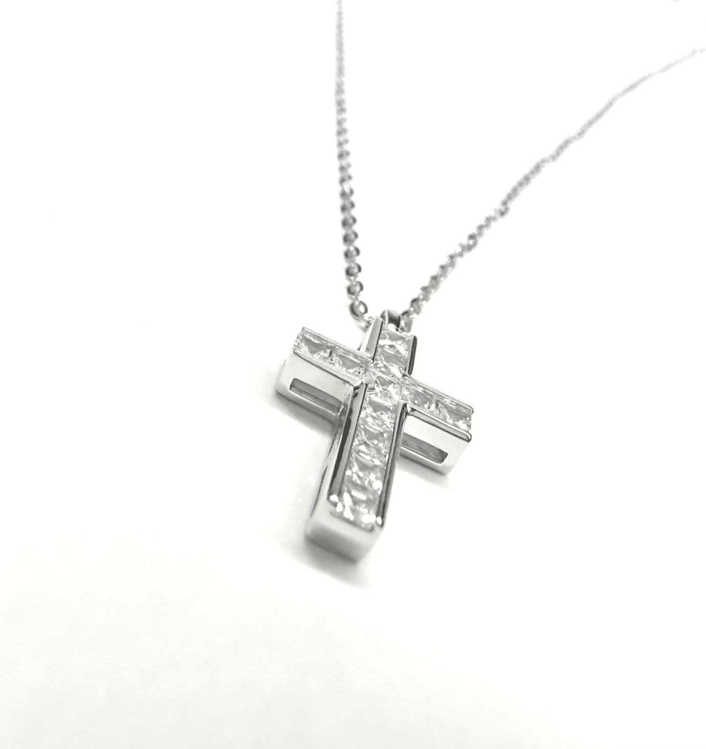 Collar Plata 925 Cruz de Zircon