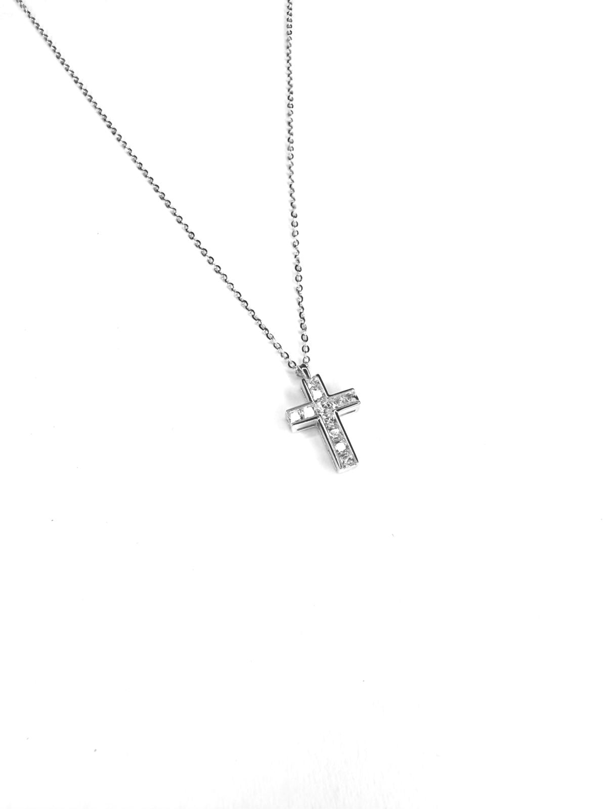 Collar Plata 925 Cruz de Zircon
