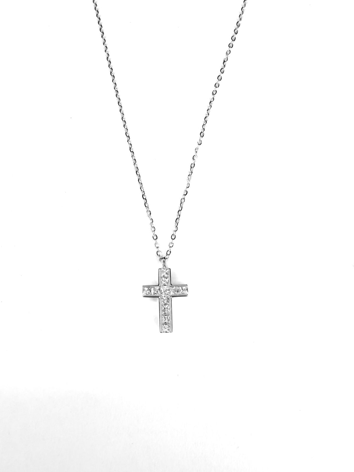 Collar Plata 925 Cruz de Zircon