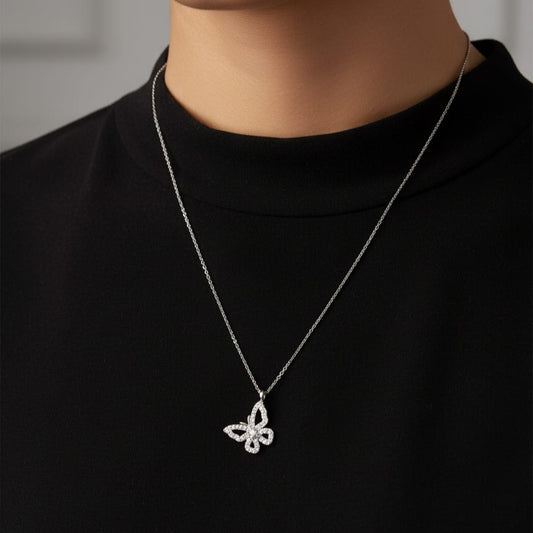 Collar Plata 925 Mariposa