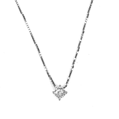 Collar Plata 925 Punto de Luz grifa rodinado