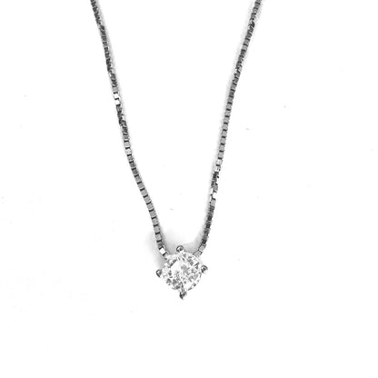 Collar Plata 925 Punto de Luz grifa rodinado