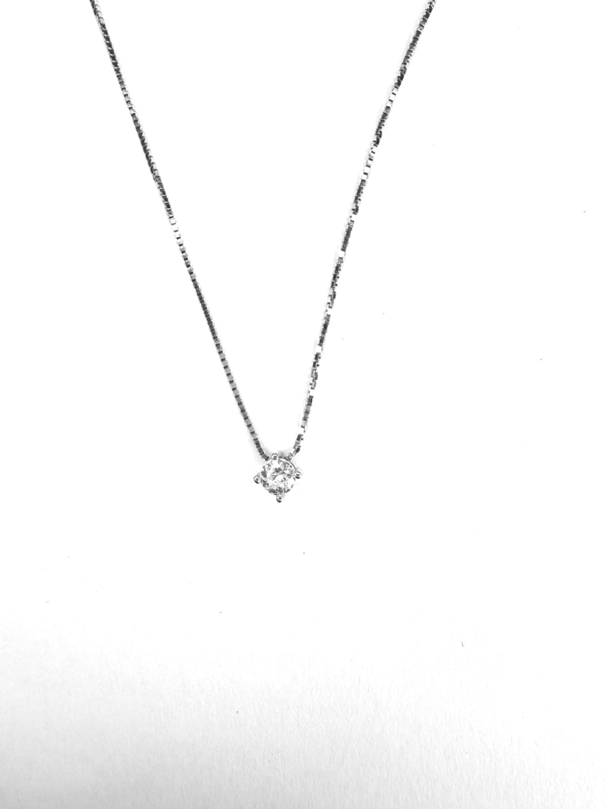 Collar Plata 925 Punto de Luz grifa rodinado