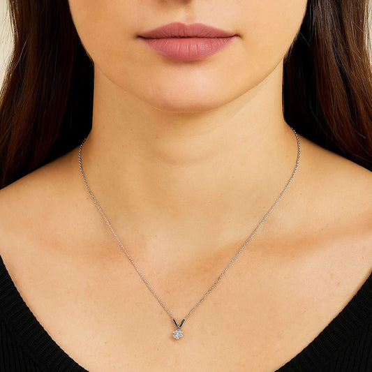 Collar Plata 925 punto de luz grifa