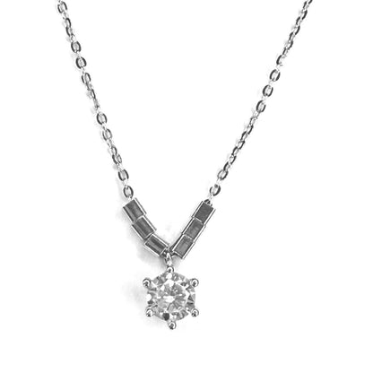 Collar Plata 925 punto de luz grifa