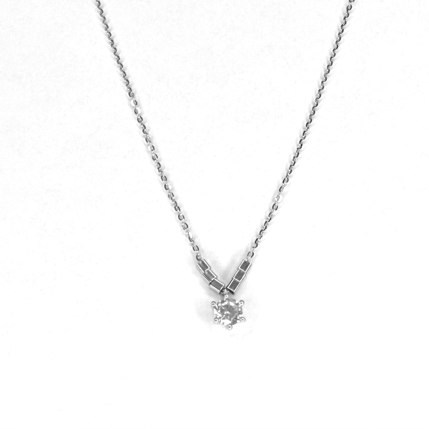 Collar Plata 925 punto de luz grifa