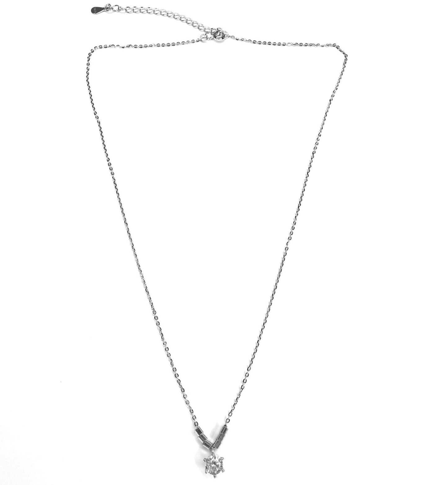 Collar Plata 925 punto de luz grifa