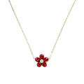 Collar flor Rosa