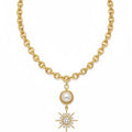 Collar Estrella Perlada - Collar Bañado en Oro Amarillo
