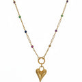 Collar Corazón - Collar Bañado en Oro Amarillo