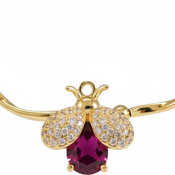 Collar Abejorro - Collar Bañado en Oro Amarillo