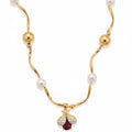Collar Abejorro - Collar Bañado en Oro Amarillo