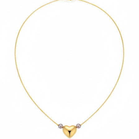 Collar Mini Corazón - Collar Bañado en Oro Amarillo