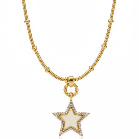 Collar Largo Estrella - Collar Bañado en Oro Amarillo