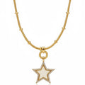 Collar Largo Estrella - Collar Bañado en Oro Amarillo