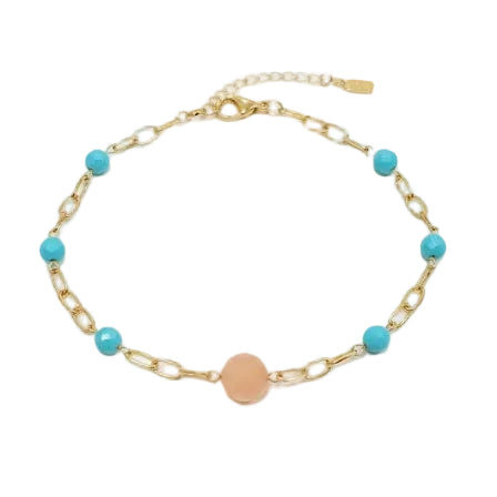 Pulsera Dalia - Pulsera Bañada en Oro