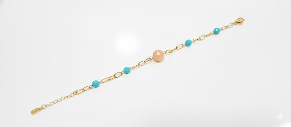 Pulsera Dalia - Pulsera Bañada en Oro