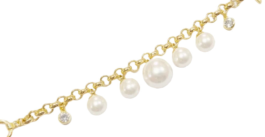 Pulsera Jazmin - Pulsera Bañada en Oro