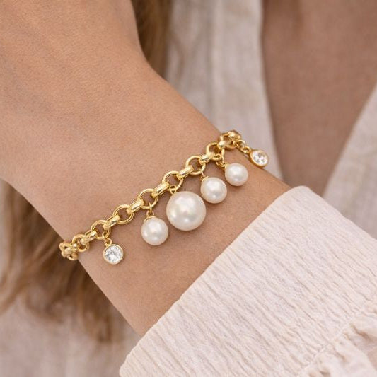 Pulsera Jazmin - Pulsera Bañada en Oro