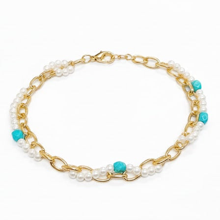 Pulsera Espirea - Pulsera Bañada en Oro