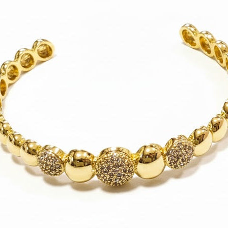 Pulsera Esclava Francesa - Pulsera Bañada en Oro