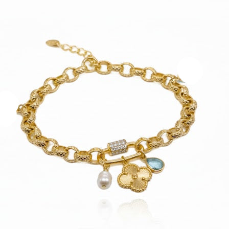 Pulsera Eléboro - Pulsera Bañada en Oro