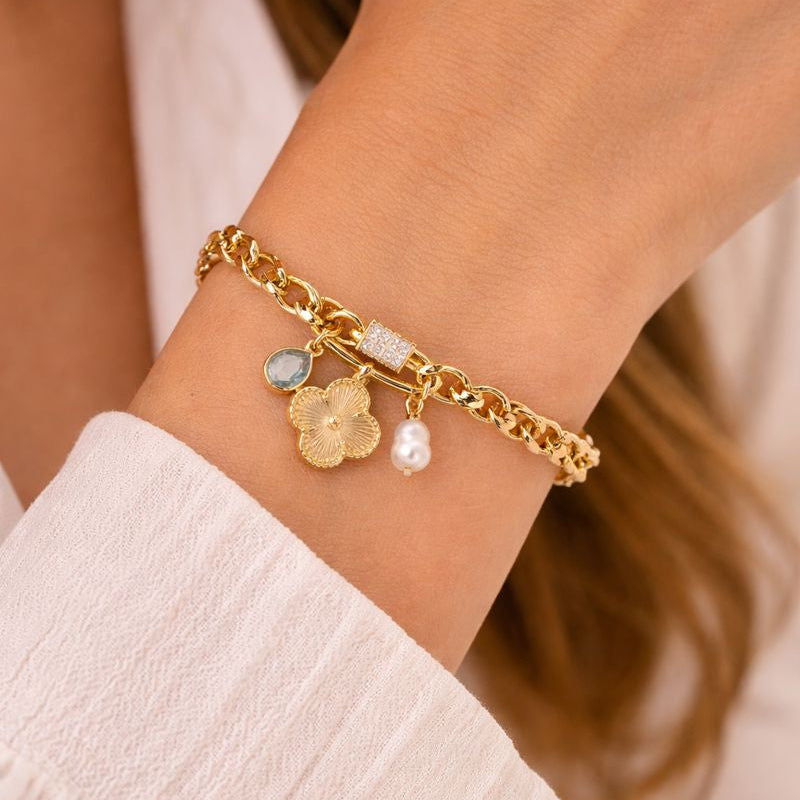 Pulsera Eléboro - Pulsera Bañada en Oro