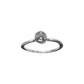 Anillo solitario en plata