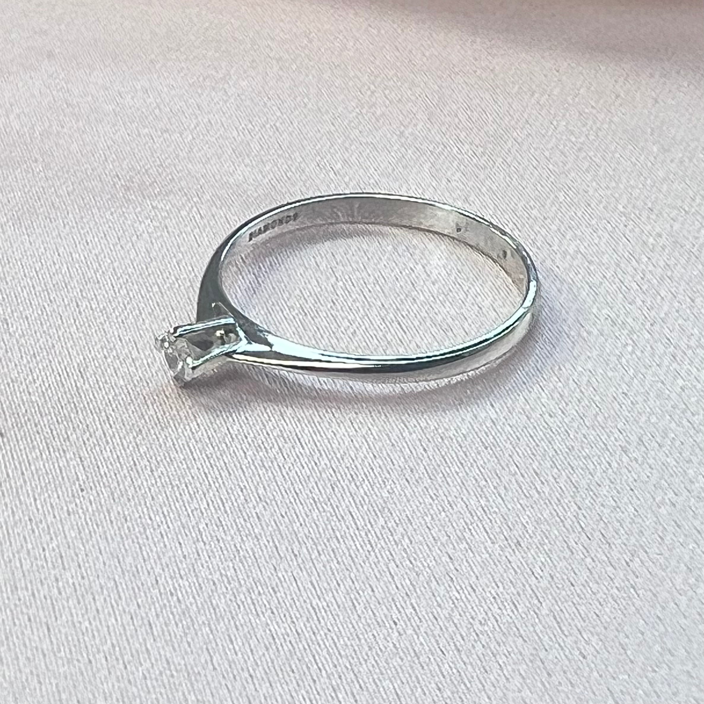 Anillo en oro blanco y diamates - Anillo Oro 18k
