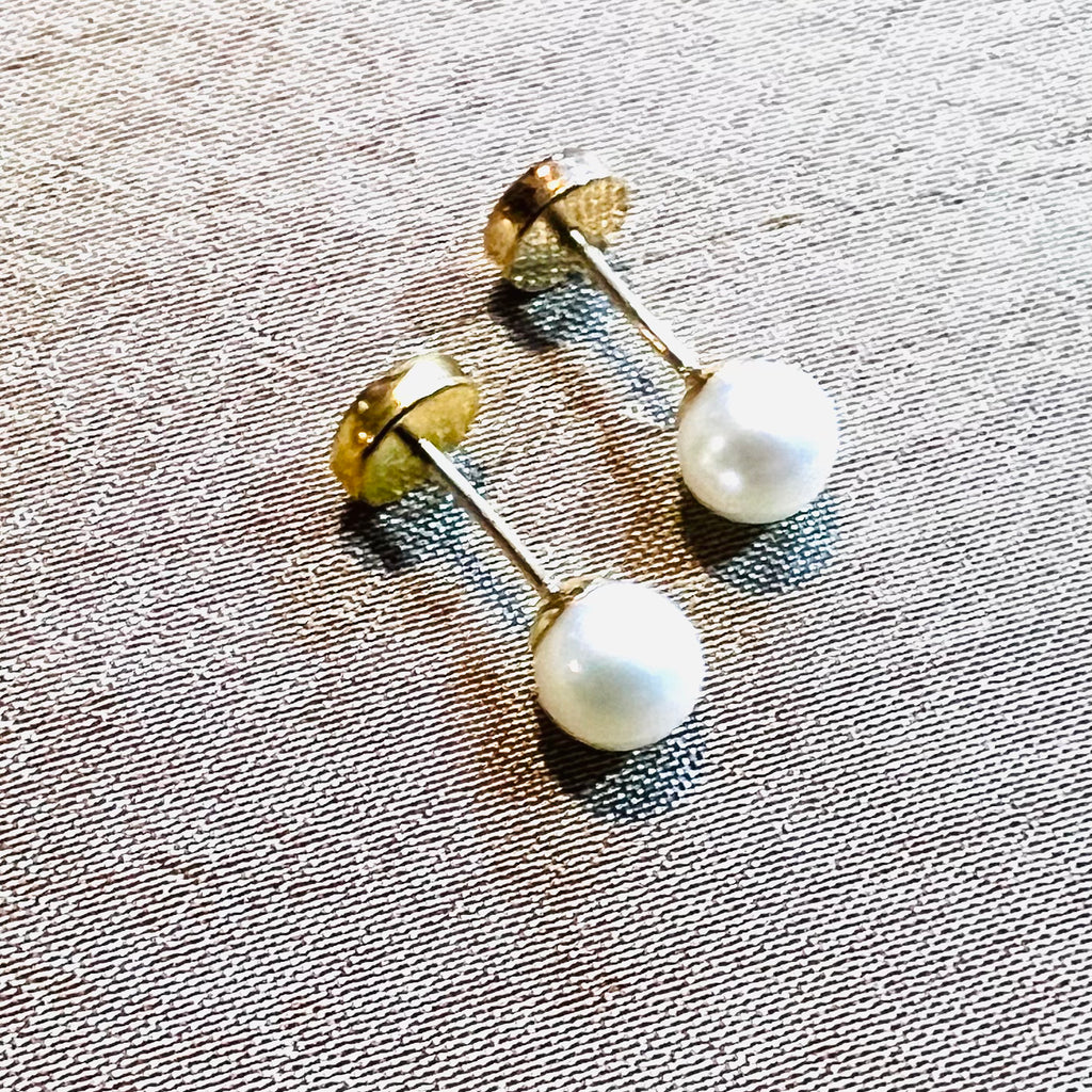 Aros Abridor Perla - Oro Amarillo