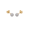 Aros Polvo de Estrellas - Aros Oro 18K