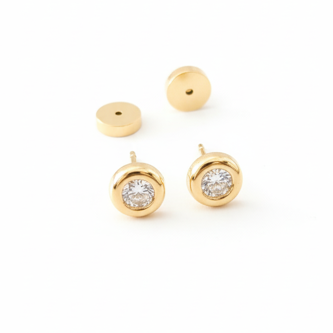 Aros Abridor Punto de Luz - Aros Oro italiano 18k