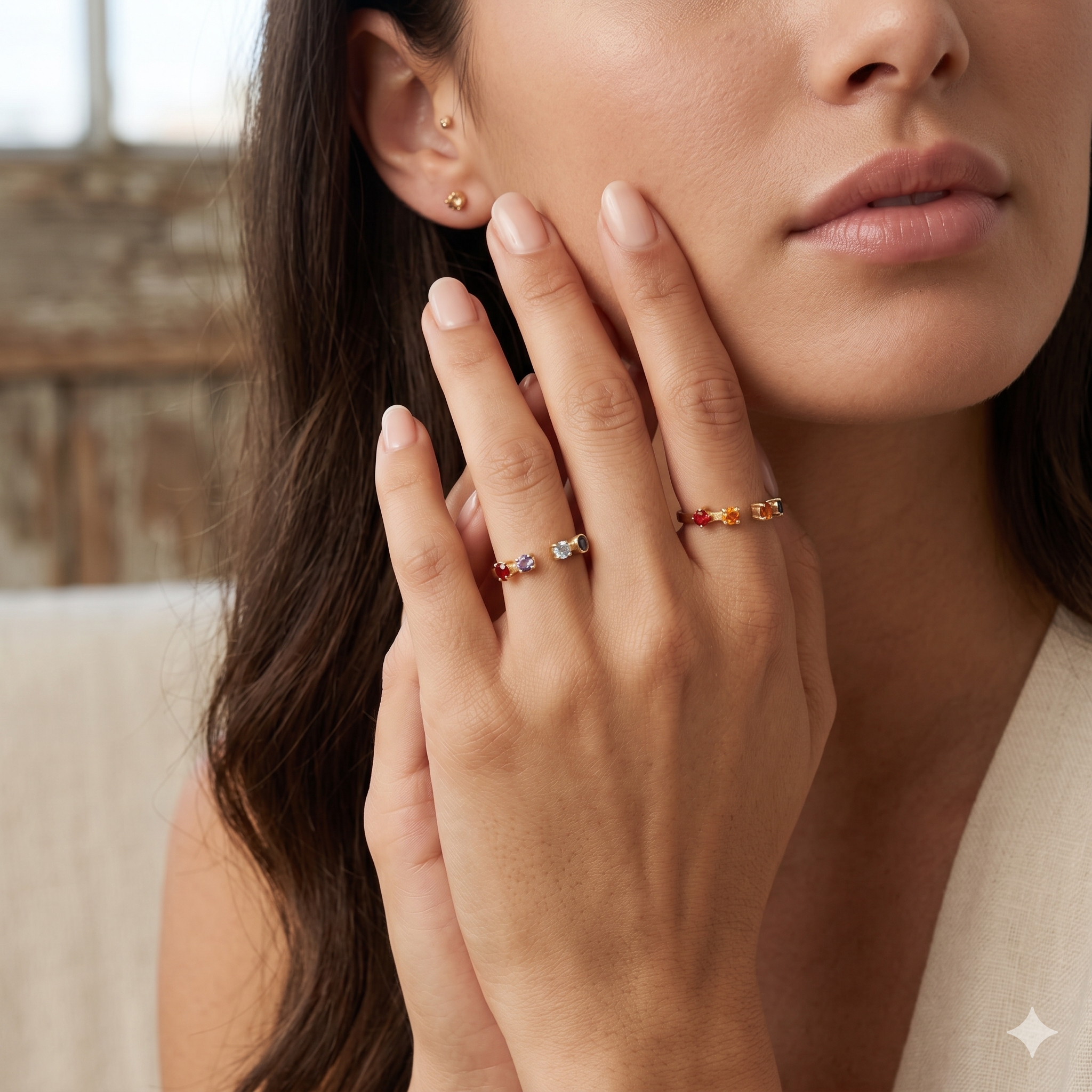 Anillo Oro amarillo y Topacio - Anillo Oro 18k