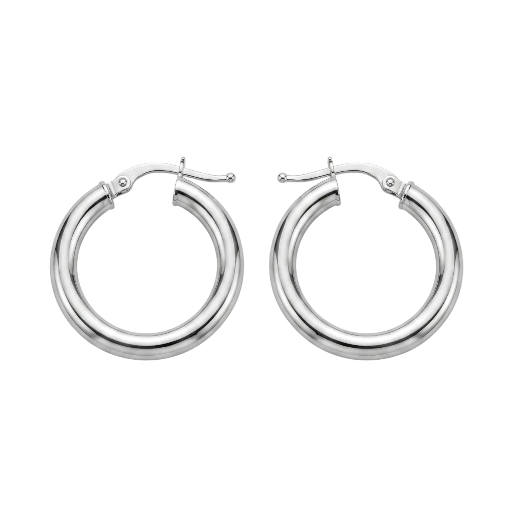 Aros Argollas Tubo - Aros Oro Italiano 18