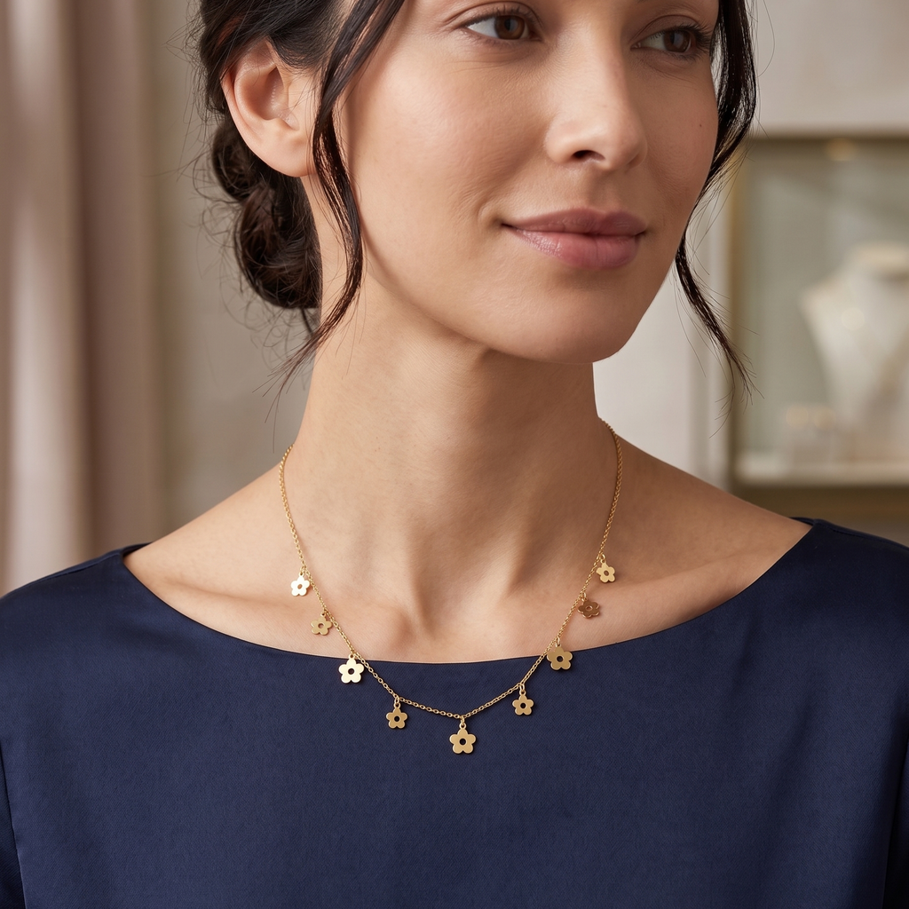 Collar Florencia - Collar Oro italiano 18k