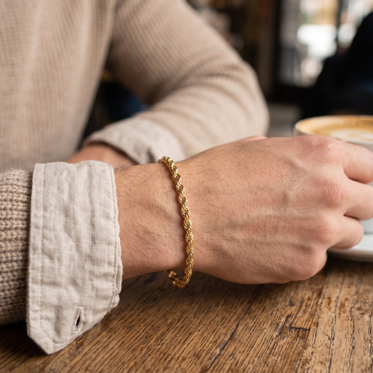 Pulsera Cordón Francés - Pulsera Oro 18k