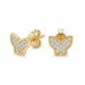 Aros Mariposas Mini - Aros Oro Italiano 18K