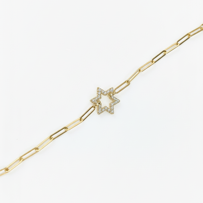 Pulsera Estrella - Pulsera Plata 925