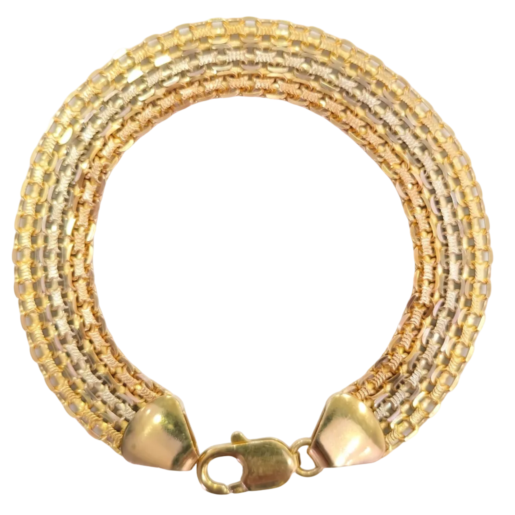 Pulsera Malla Aureum - Pulsera Oro Italiano 18k