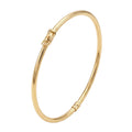 Pulsera Brazalete Caña Clásica - Pulsera Oro 18k