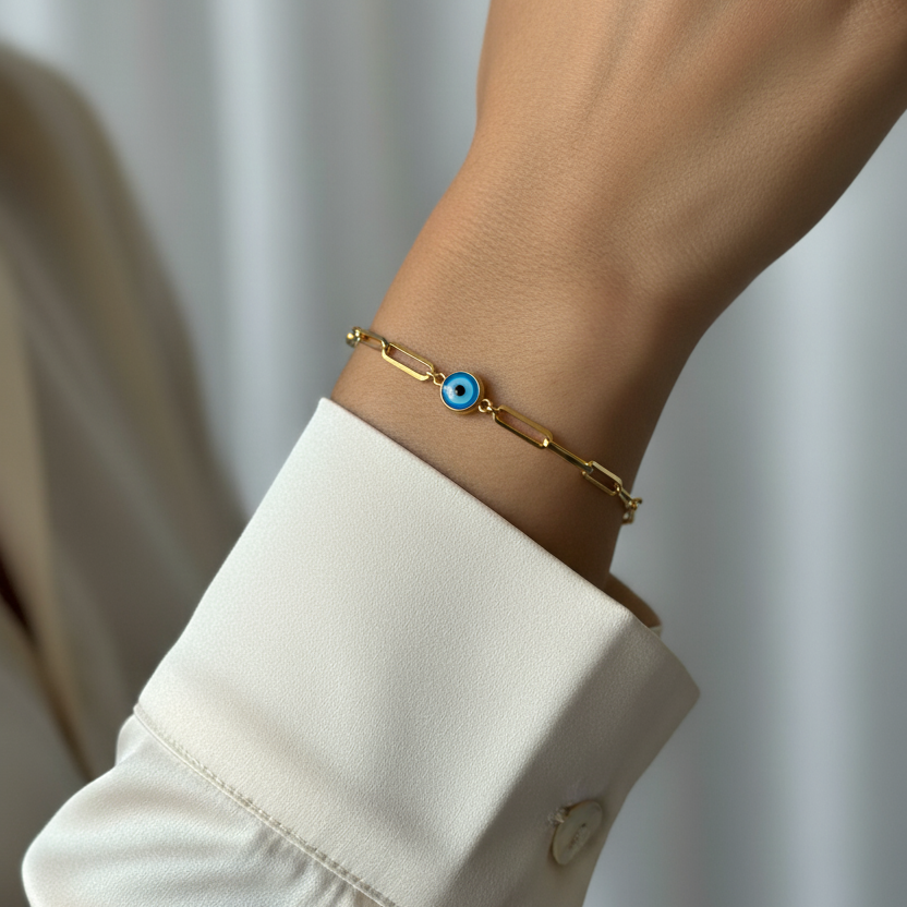 Pulsera Blue Eyes - Pulsera Plata 925